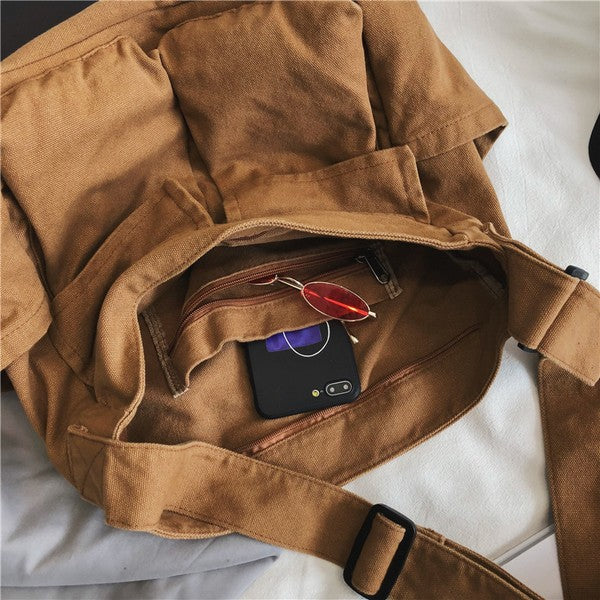 W&W Mode | Nova Übergröße Canvas Messenger Bag