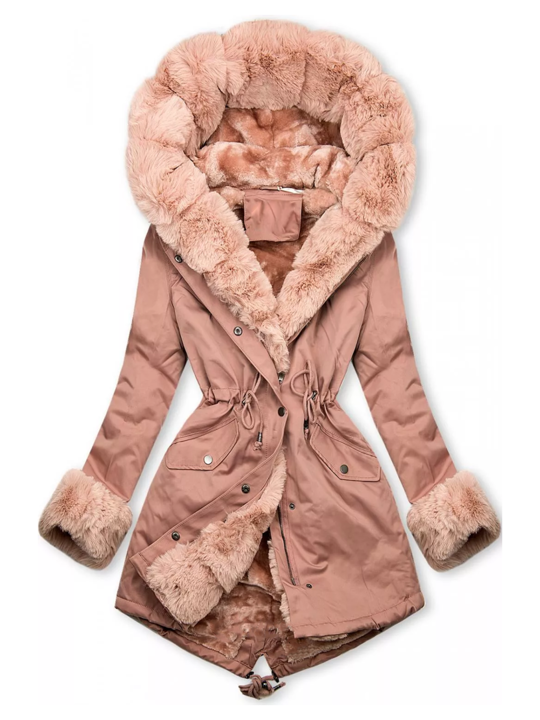 W&W Mode | Gepolsterte Jacke mit warmem Plüschfutter für Damen