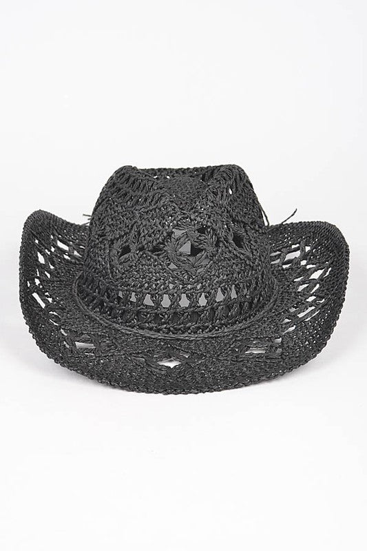 W&W Mode | Häkelstroh Cowboyhut