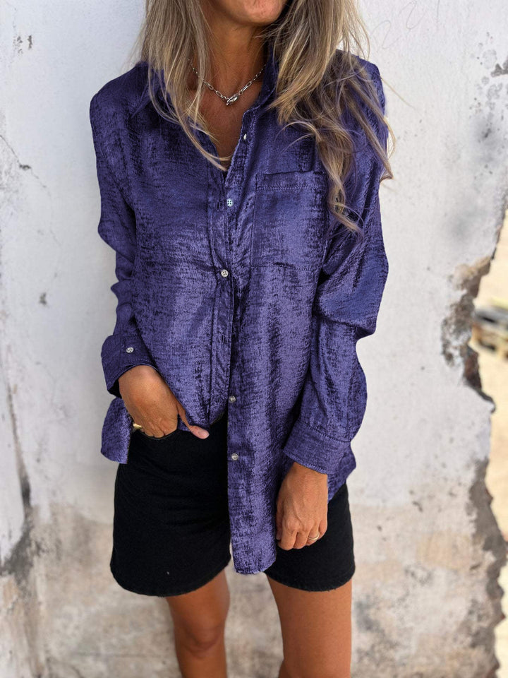 Metallische Bluse
