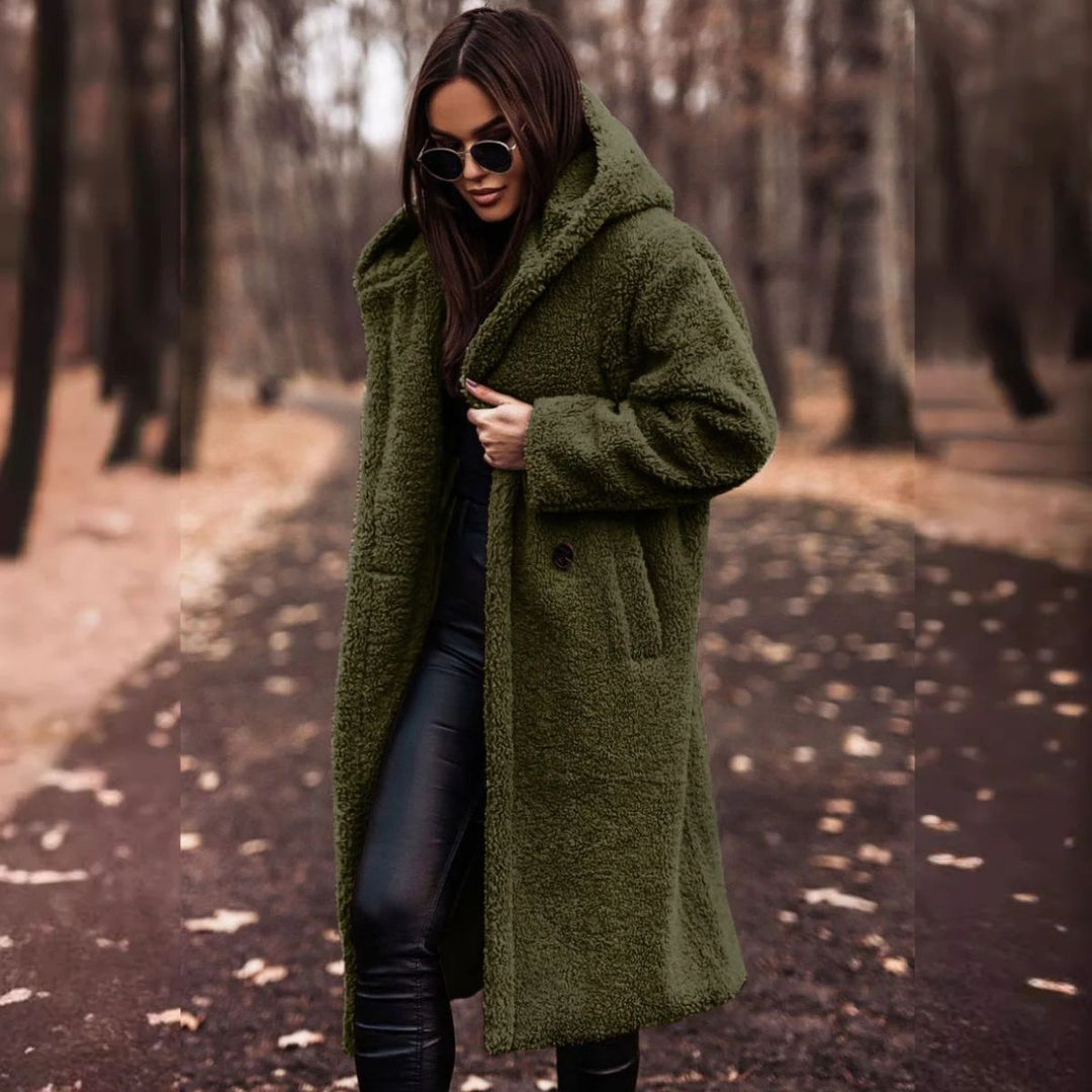 W&W Mode | Plüsch Herbstmantel für Damen