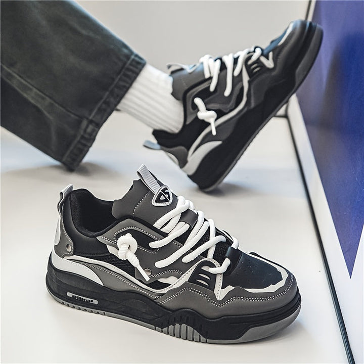 W&W Mode | Herren Stilvolle Schnür Skate Sneaker mit