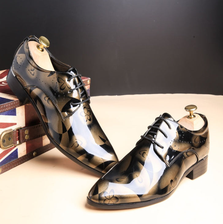 W&W Mode | Große Herren Business Freizeitschuhe Aus Glanzleder
