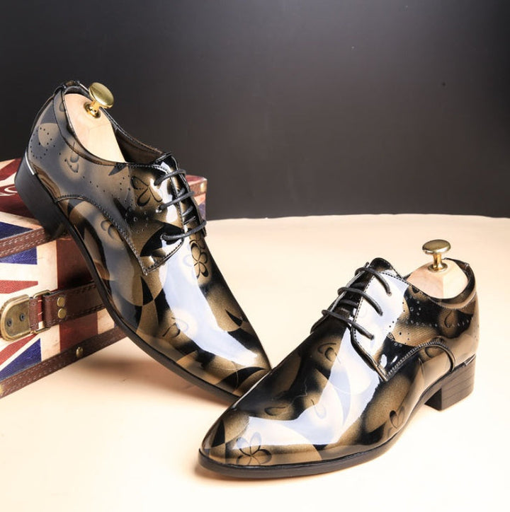 W&W Mode | Große Herren Business Freizeitschuhe Aus Glanzleder