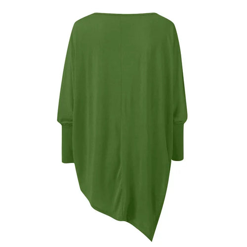 W&W Mode | Bequem Herbst O-Ausschnitt Langarm Top für Frauen