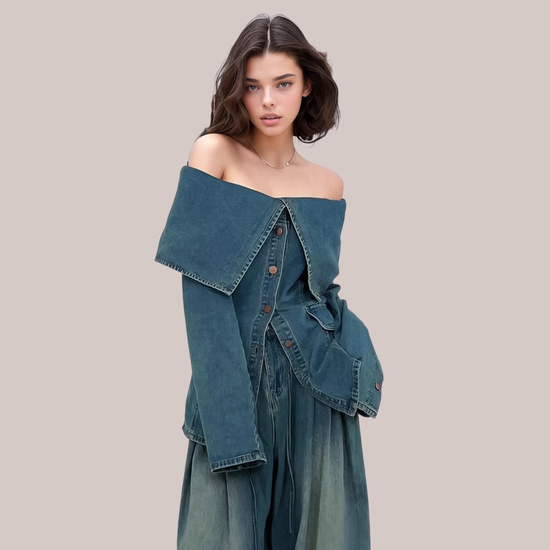 W&W Mode - Stilvolle Jeansjacke mit Knopfdetails