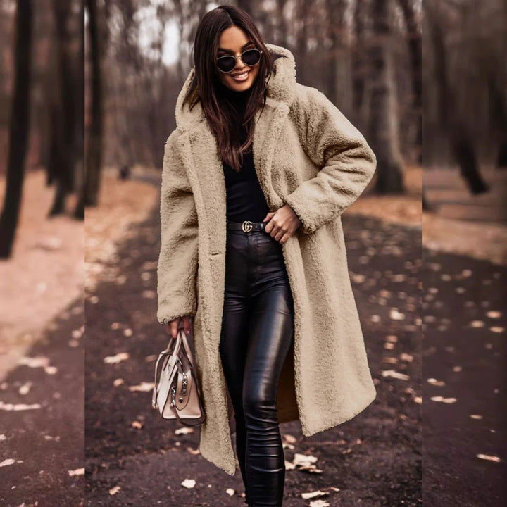 W&W Mode | Plüsch Herbstmantel für Damen