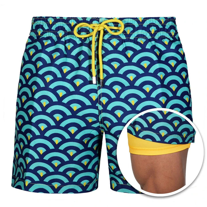 W&W Mode | Doppellagige Strandshorts Für Herren