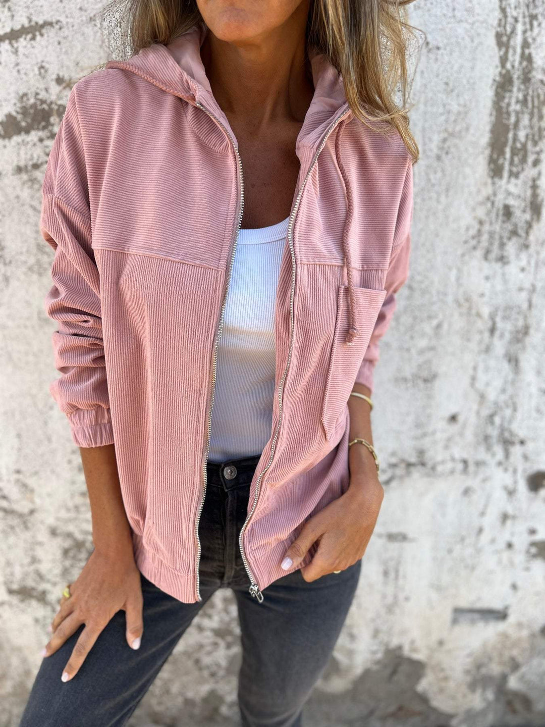 W&W Mode | Freizeitjacke Mit Kapuze Und Reißverschluss