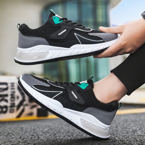 W&W Mode | Atmungsaktive Herren Sneaker Mit Farbakzent