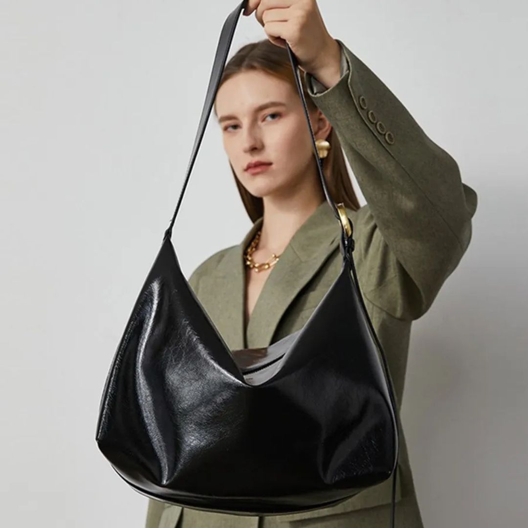 W&W Mode | Vegane Leder Schultertasche für Damen - Stilvolle und nachhaltige Handtasche
