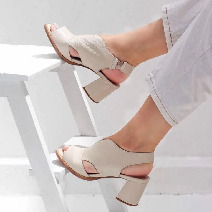Damen-Sandalen aus echtem Leder für Alltag und Freizeit