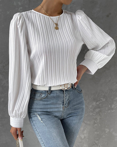 W&W Mode – Bluse mit Rundhalsausschnitt