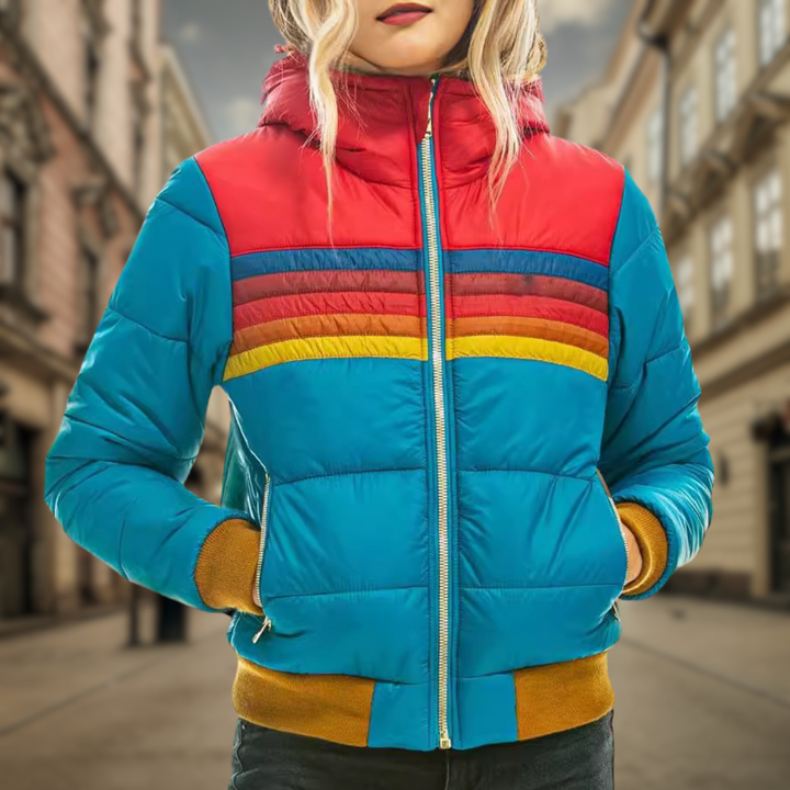 W&W Mode | Stilvolle Herbst Retro Klassische Jacke für Frauen