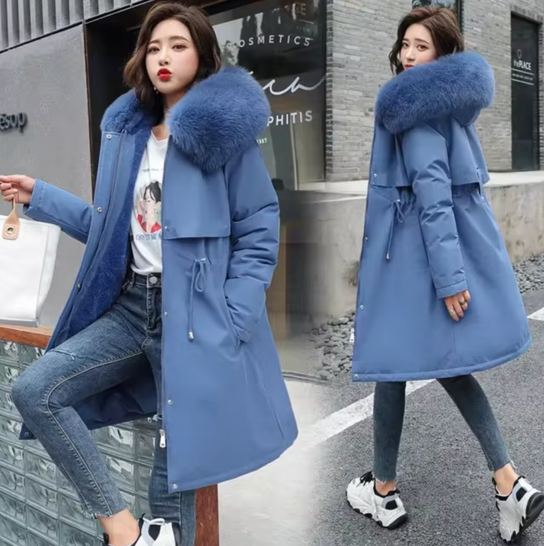 W&W Mode | Lange Wolljacke Mit Kapuze