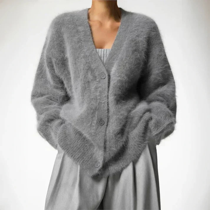 W&W Mode | Luxus Kaschmir Cardigan für Frauen | Couture Gestrickte Weste
