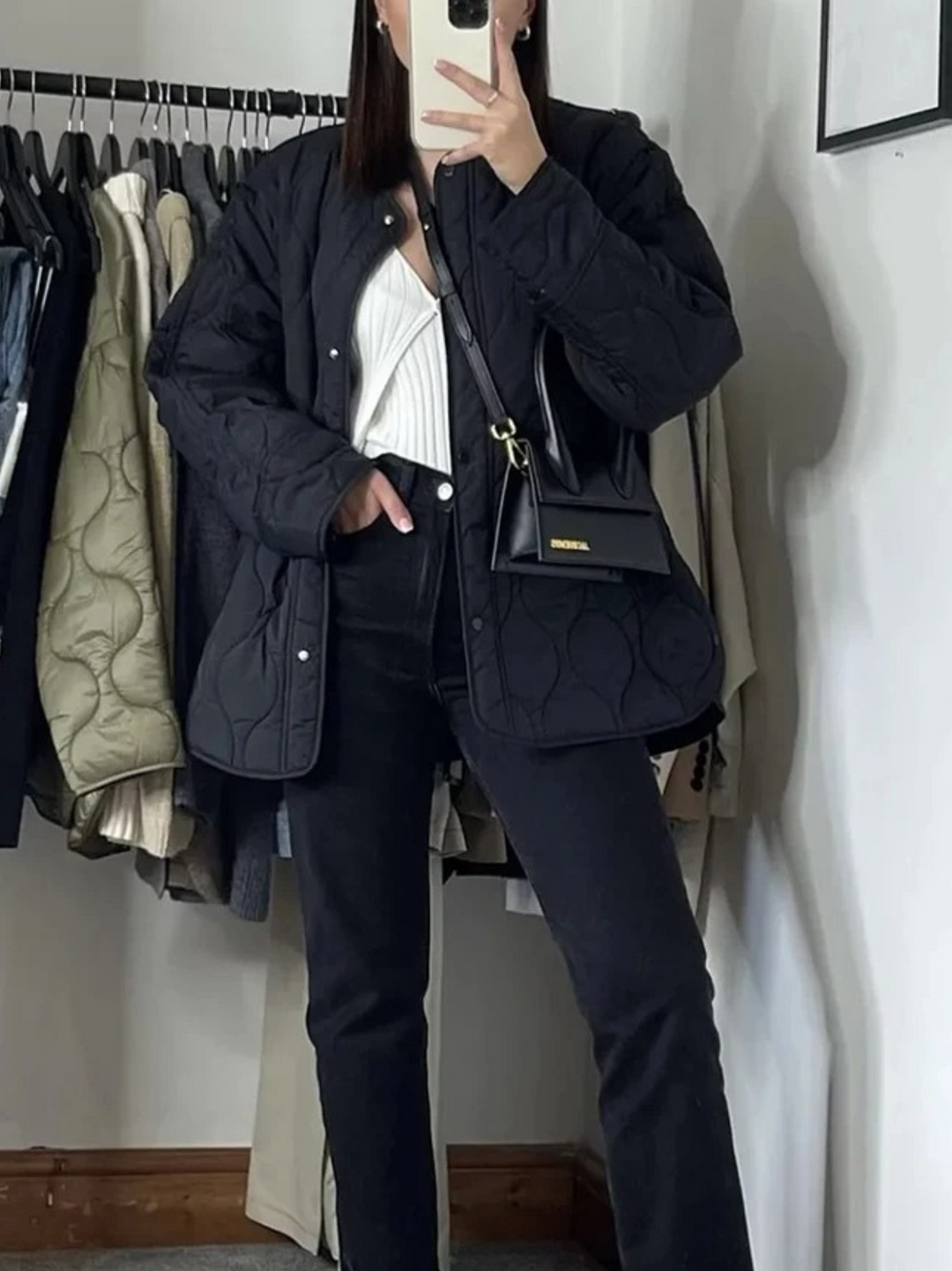 W&W Mode | Gepolsterte Jacke Damen, Leichtes Übergröße Modell Mit Taschen, Knopfverschluss