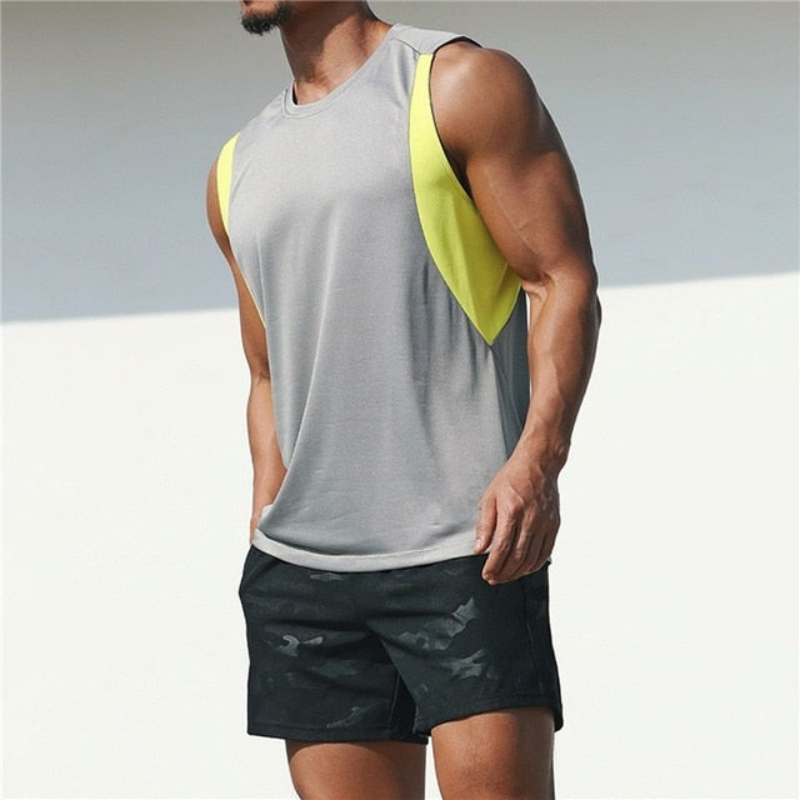 W&W Mode | Sport T-Shirt für Herren ärmellos im Freizeitschnitt