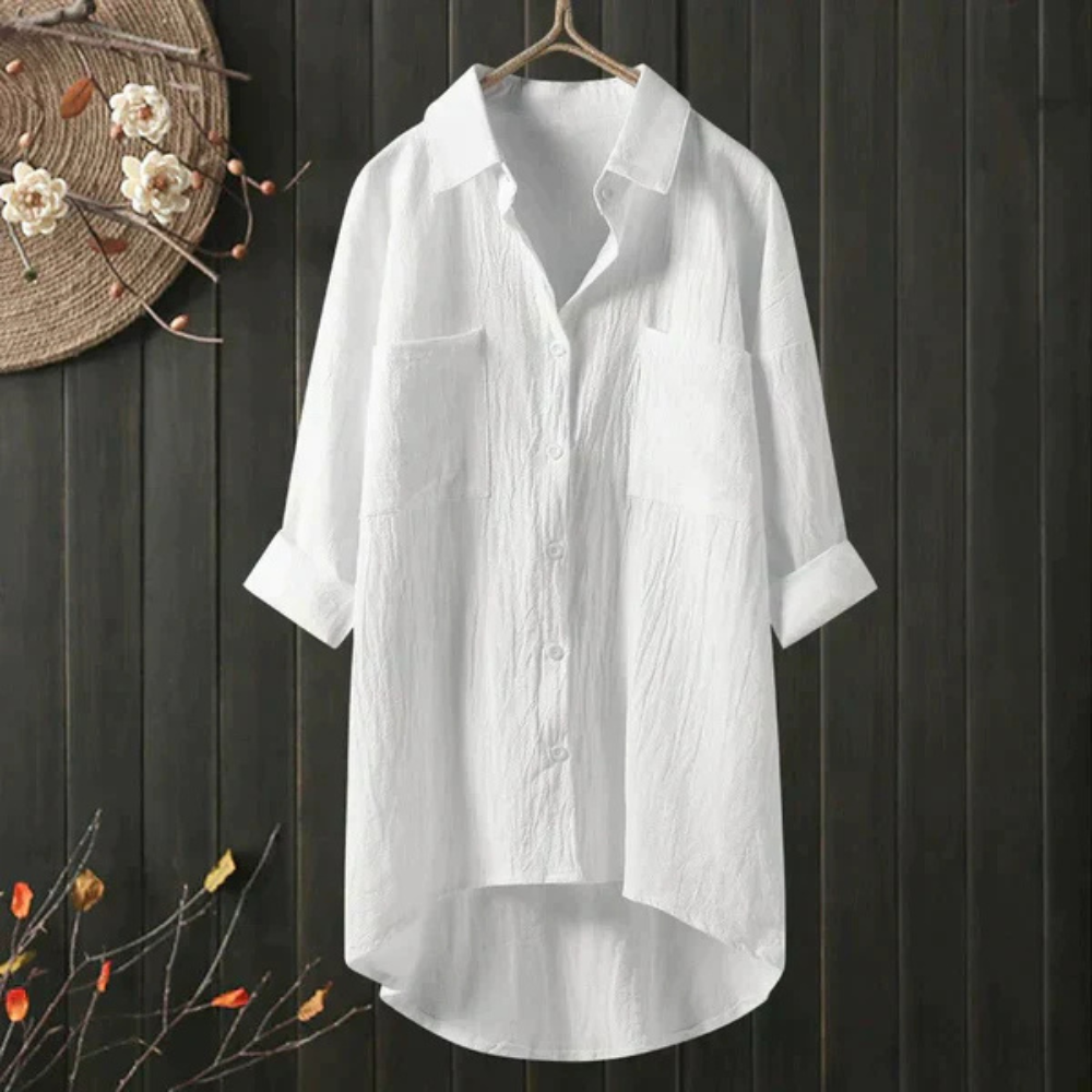 W&W Mode | Luftige Oversize Bluse Aus Baumwolle