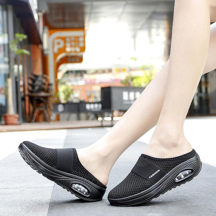 Sandalen aus glattem Mesh für Frauen