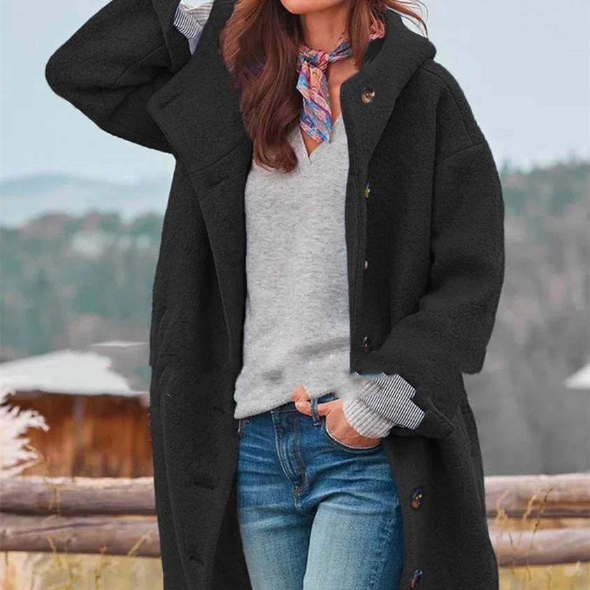 W&W Mode | Lässiger Lange Mantel für Damen | Stilvoll und Bequem
