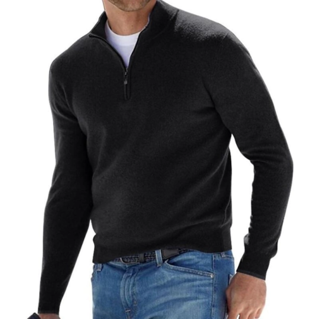 W&W Mode | Warmes Herrenpullover Reißverschluss