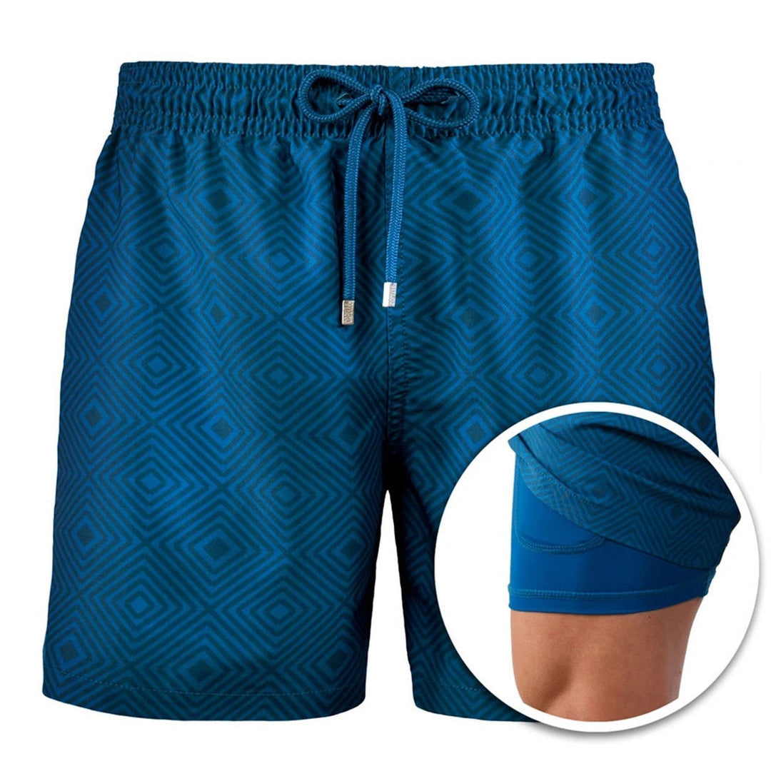 W&W Mode | Doppellagige Strandshorts Für Herren