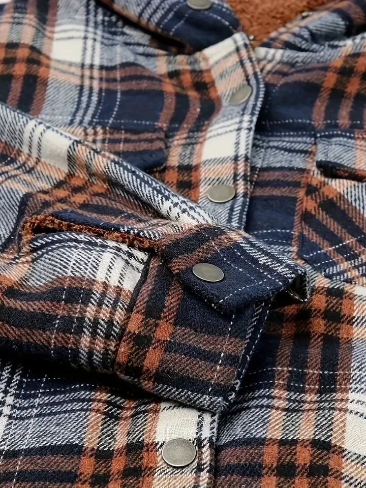 W&W Mode | Warme Jacke Mit Kapuze Und Reißverschluss