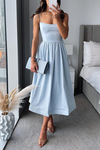 W&W Mode | Rosiedress Spaghetti-Träger Tailliertes A-Linien Midi-Kleid