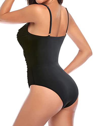 W&W Mode | V-Ausschnitt Bauch Kontrolle Badeanzug Damen Slimming Einteiliger Badeanzug
