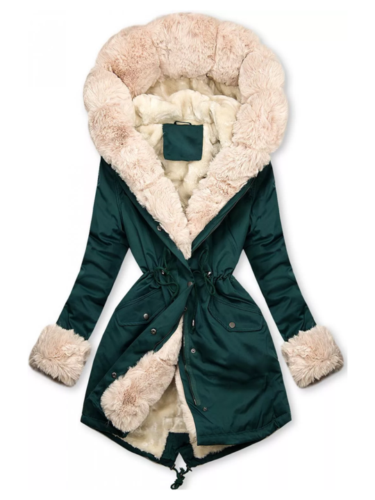 W&W Mode | Gepolsterte Jacke mit warmem Plüschfutter für Damen