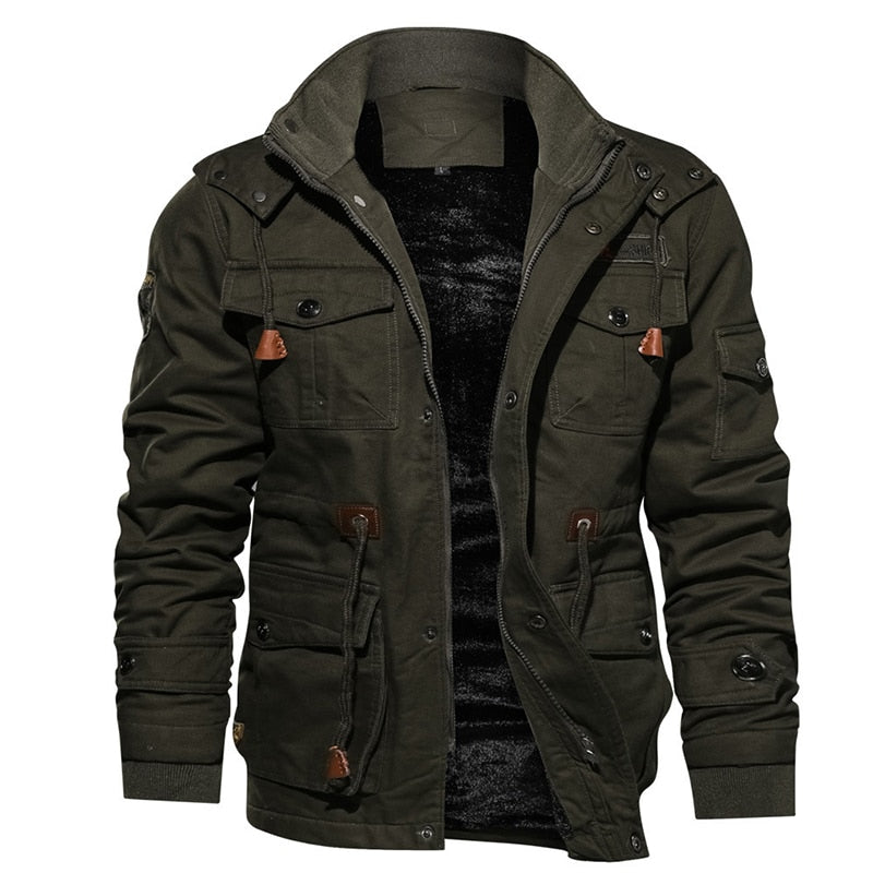 W&W Mode | Gefütterter Militärstil Mantel