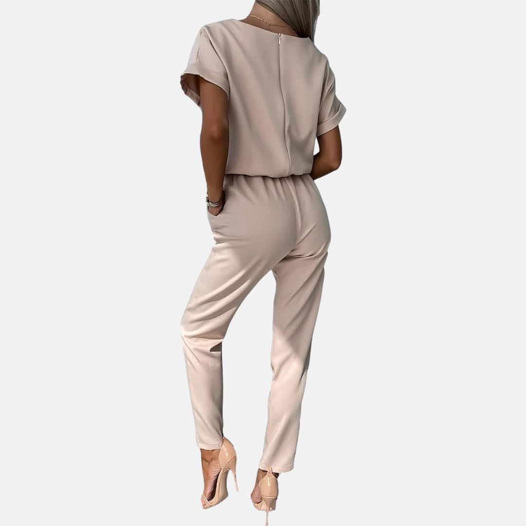 W&W Mode | Eleganter, festlicher Kurzarm-Damen-Overall für den Sommer