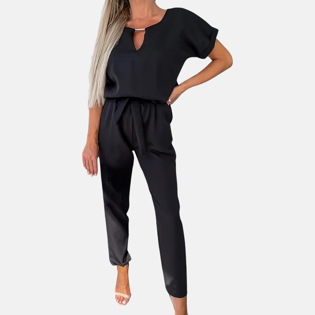 W&W Mode | Eleganter, festlicher Kurzarm-Damen-Overall für den Sommer