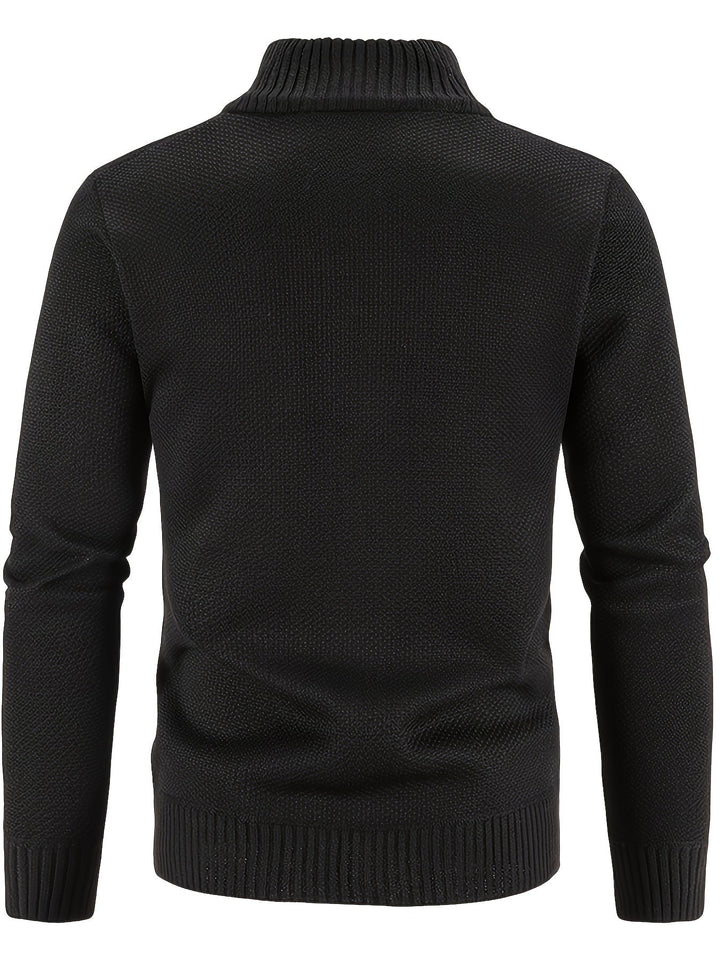 W&W Mode | Zip Up Stehkragen Strickjacke