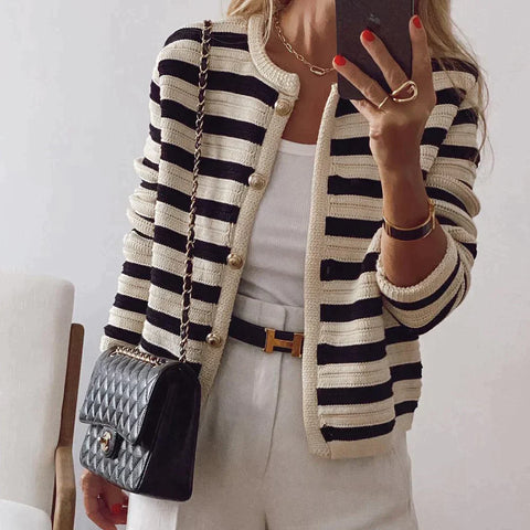 W&W Mode | Klassische Und Elegante Allgemeine Strickjacke