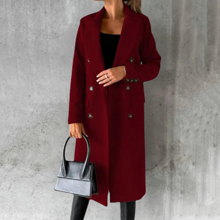 W&W Mode | Eleganter Langer Mantel Für Damen