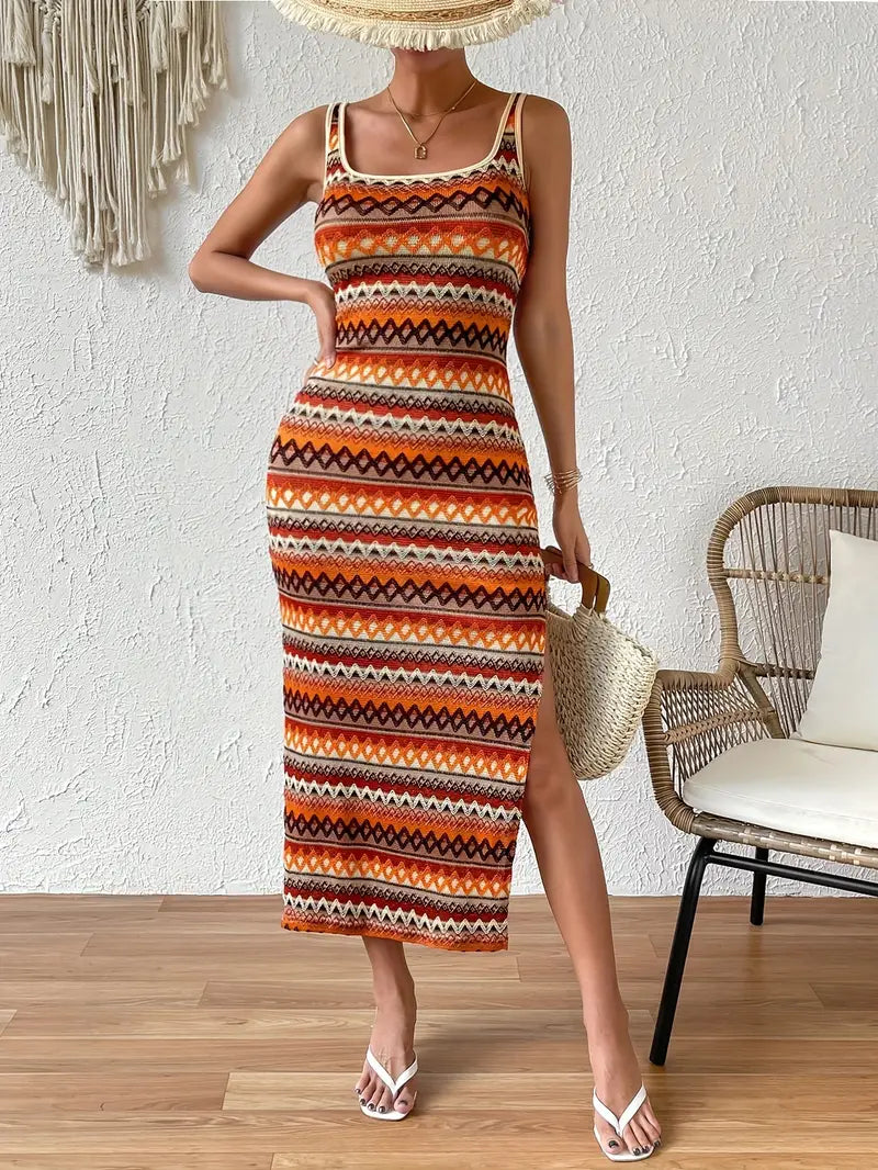 W&W Mode | Lebhafts Strickchleid für Fraue
