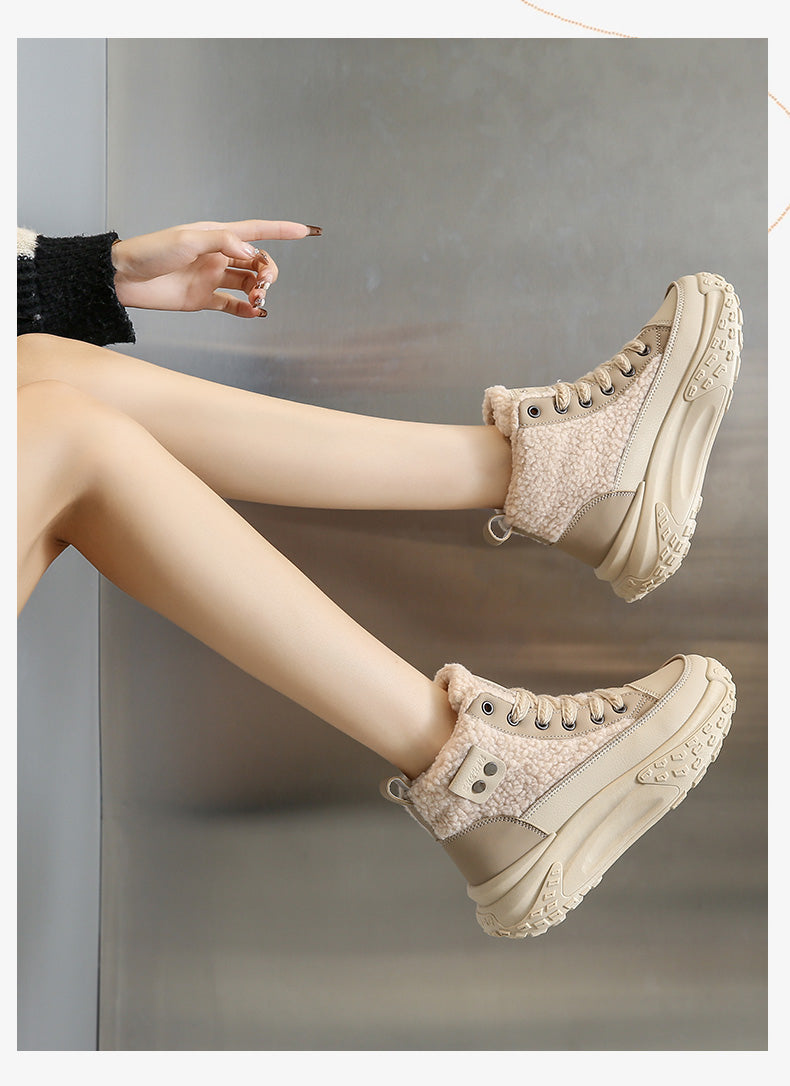W&W Mode – Wasserdichte Plüsch-Stiefeletten