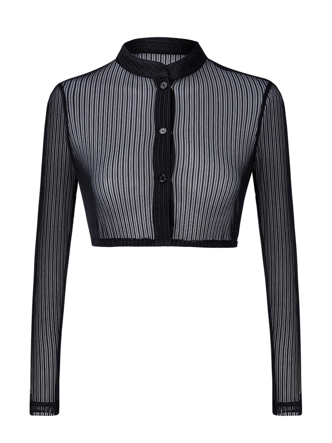 W&W Mode | Hochgeschlossen Langarm Damen Schwarz Dirndlblusen