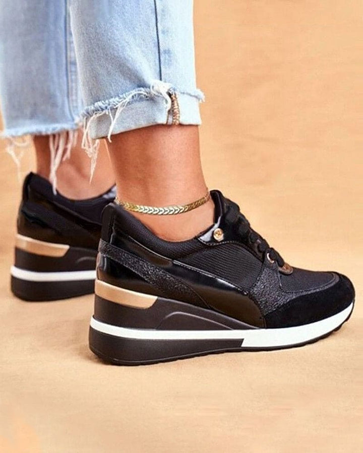 W&W Mode | Plattform Sneakers Mit Pailletten