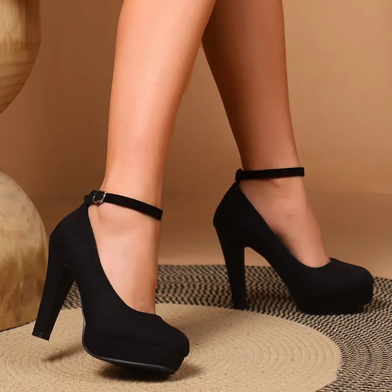 Damen-Pumps mit hohem Absatz und gepolsterter Innensohle