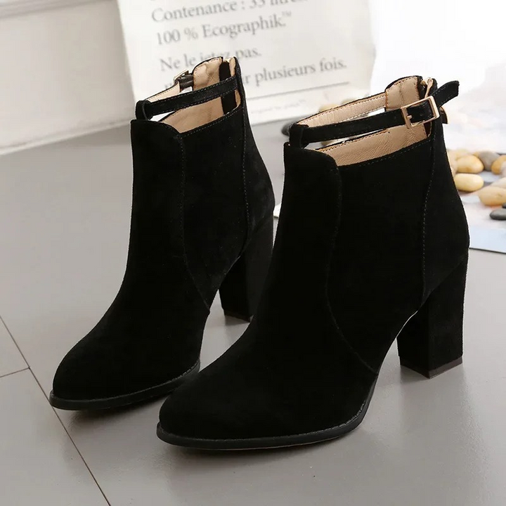 W&W Mode | Stiefel mit hohem Blockabsatz für Frauen