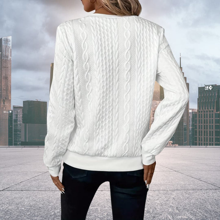 W&W Mode | Strickpullover mit halbem Reißverschluss Damen