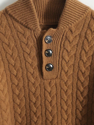 W&W Mode | Kabelgestrickter Winterpullover Für Damen