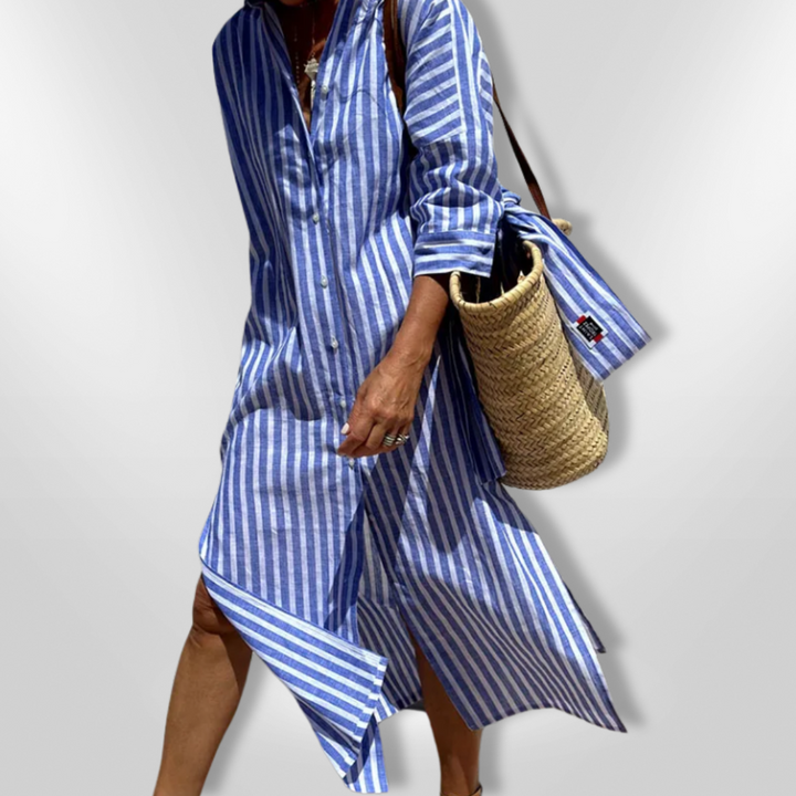 W&W Mode | Gestreiftes Hemdkleid