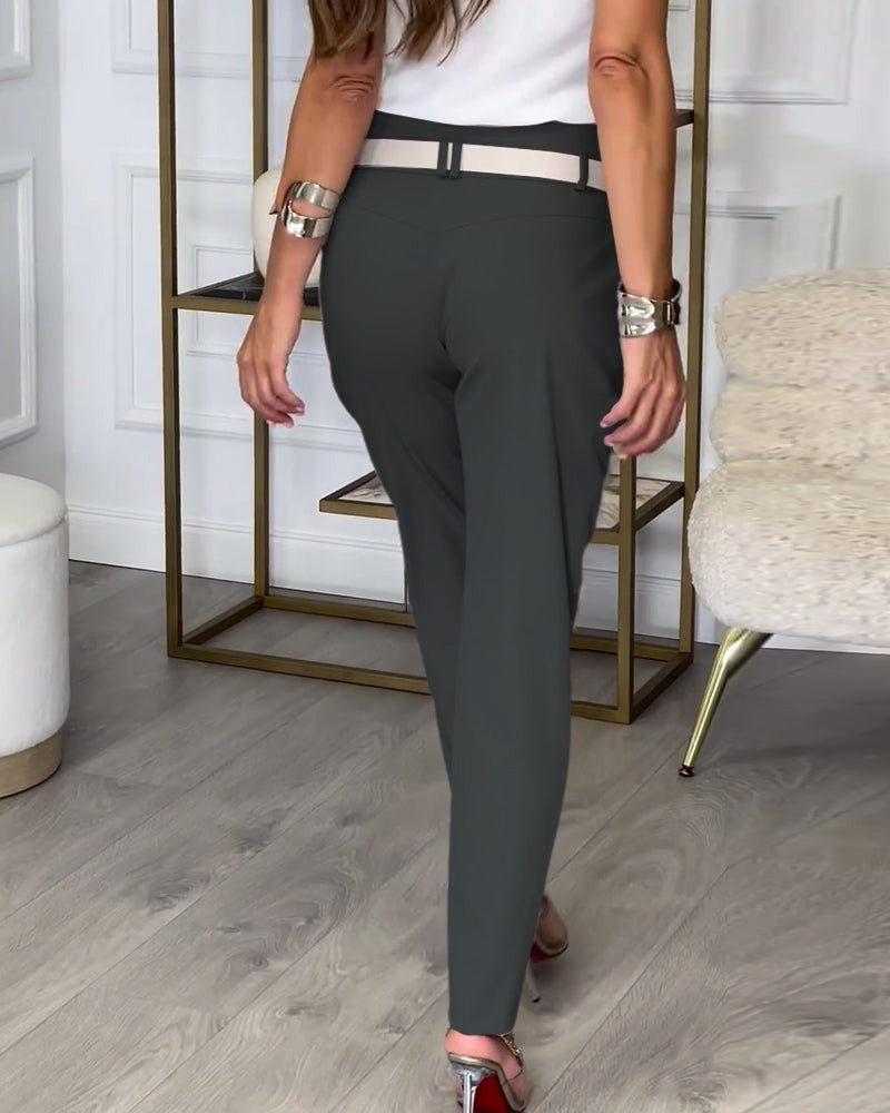 W&W Mode | Patchwork Hose Mit Gürtel