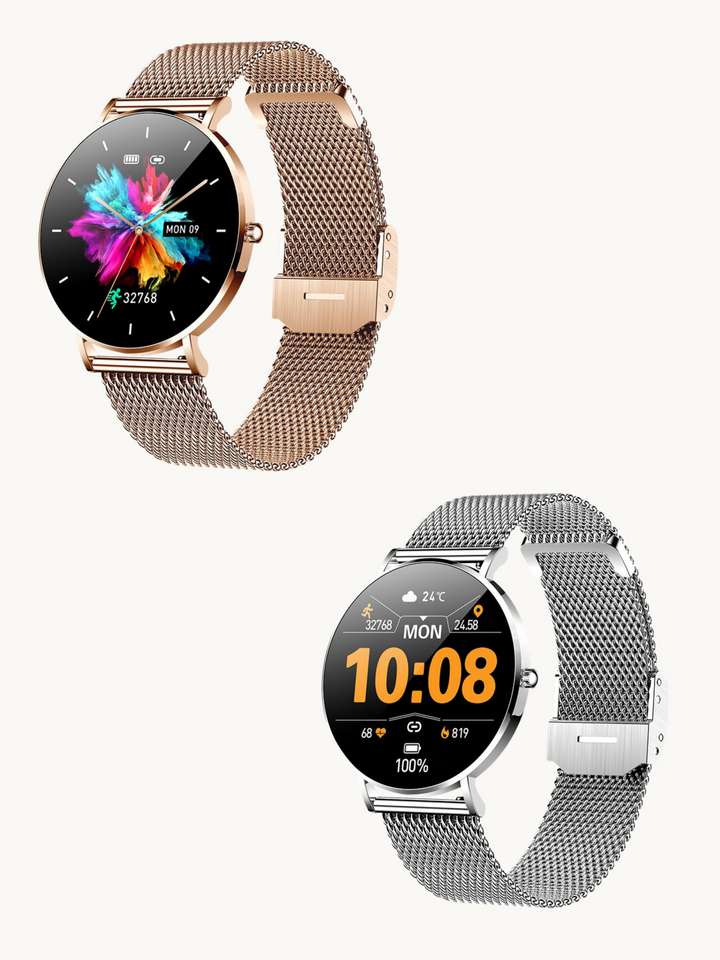 W&W Mode | Ultra Dünne Elegante Damen Smartwatch