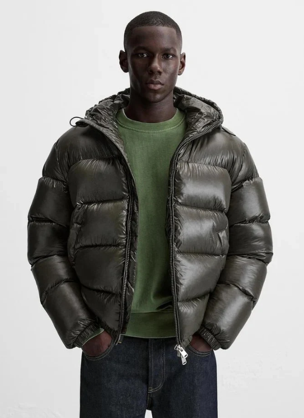 Damen Pufferjacke mit Kapuze