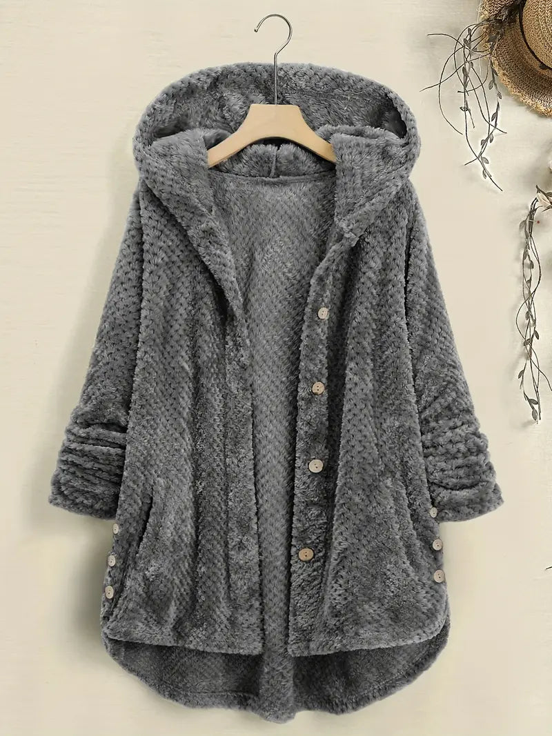 W&W Mode | Gefütterte Damenjacke mit Knöpfen - Stilvolle Jacke für kalte Tage